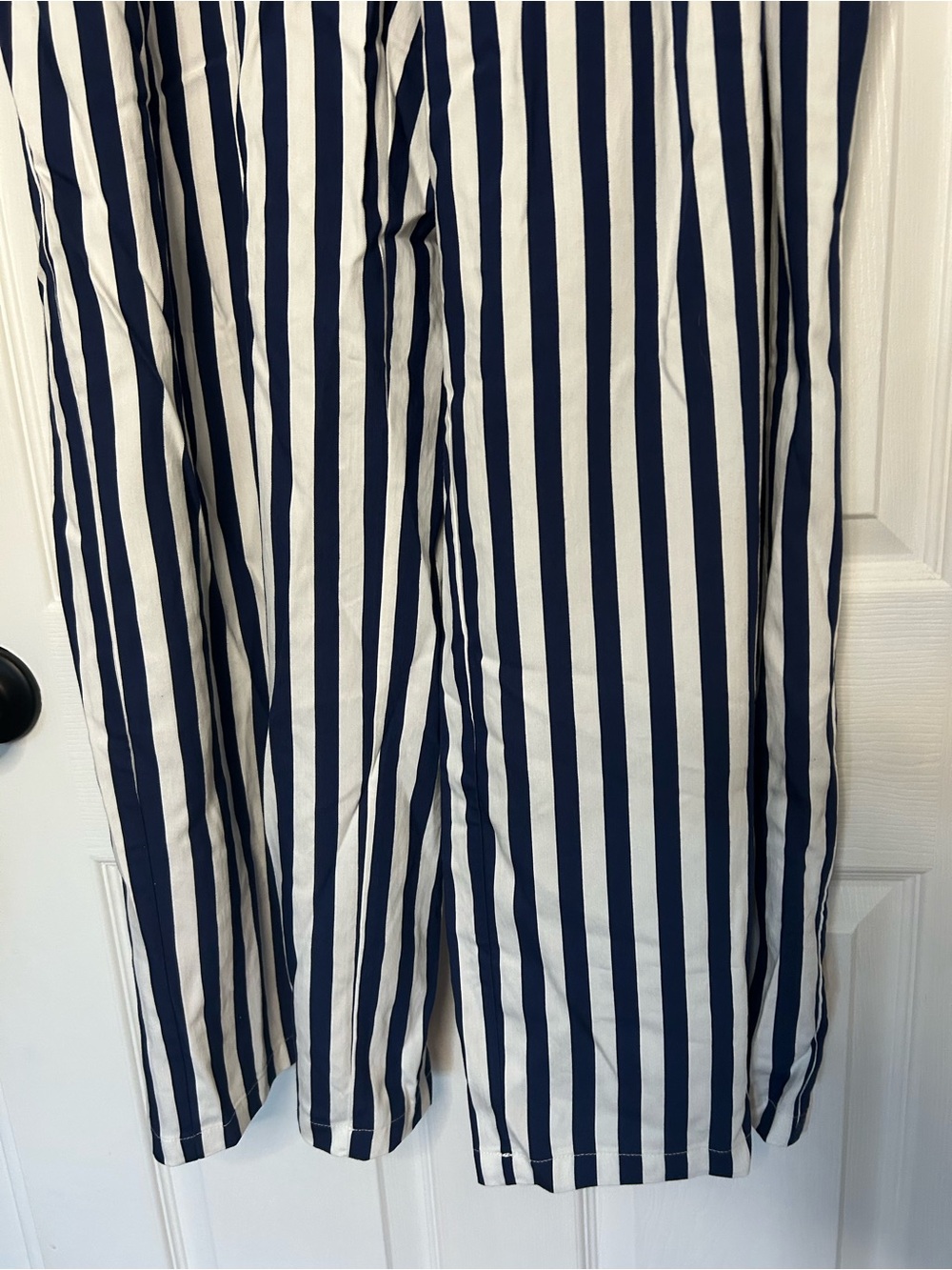 Anthropologie Maeve The Avery Striped Pleated Wide-Leg Trousers - Picture 9 of 14